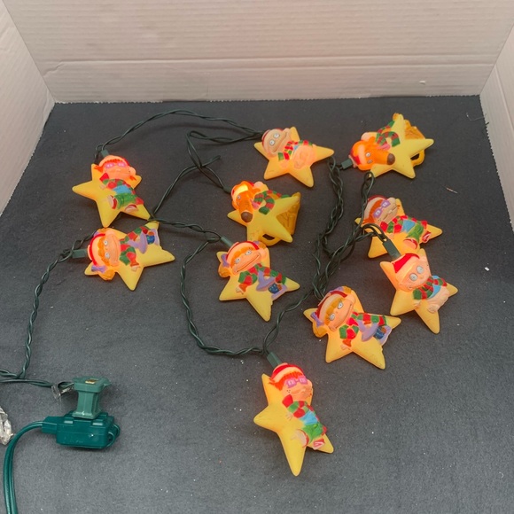 Vintage Christmas Nickelodeon Rugrats Cartoon 10 String Lights - Picture 2 of 10